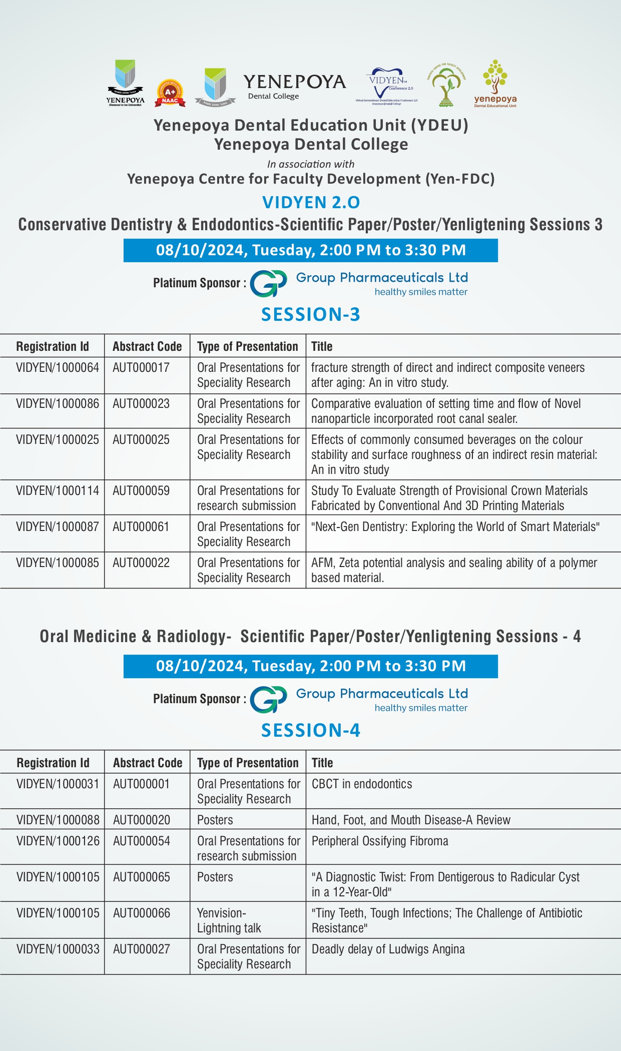 Schedule Page 2